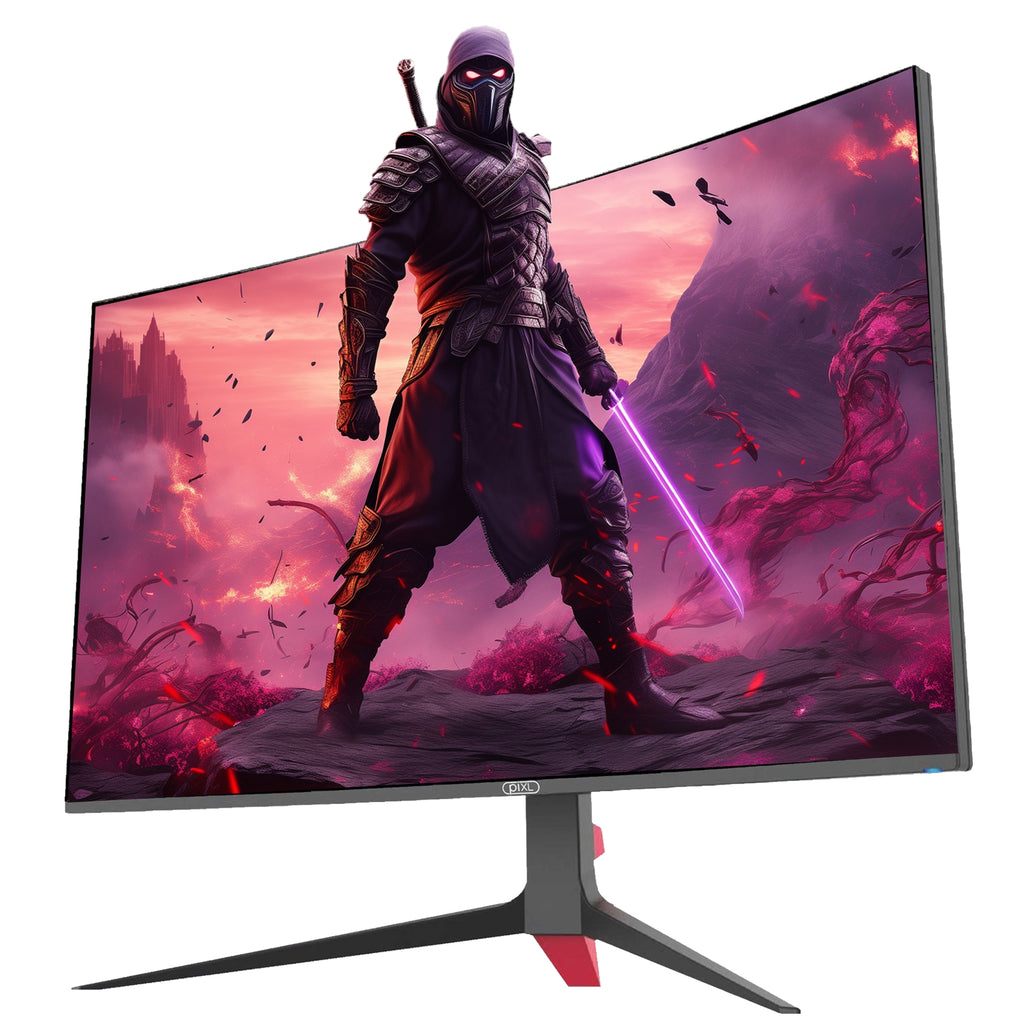 piXL CM32GF5 32 Inch 165Hz HDR Full HD Curved Gaming Monitor with AMD FreeSync & Nvidia G-Sync, 1920 x 1080 Resolution, 1ms Response Time, DisplayPort, HDMI