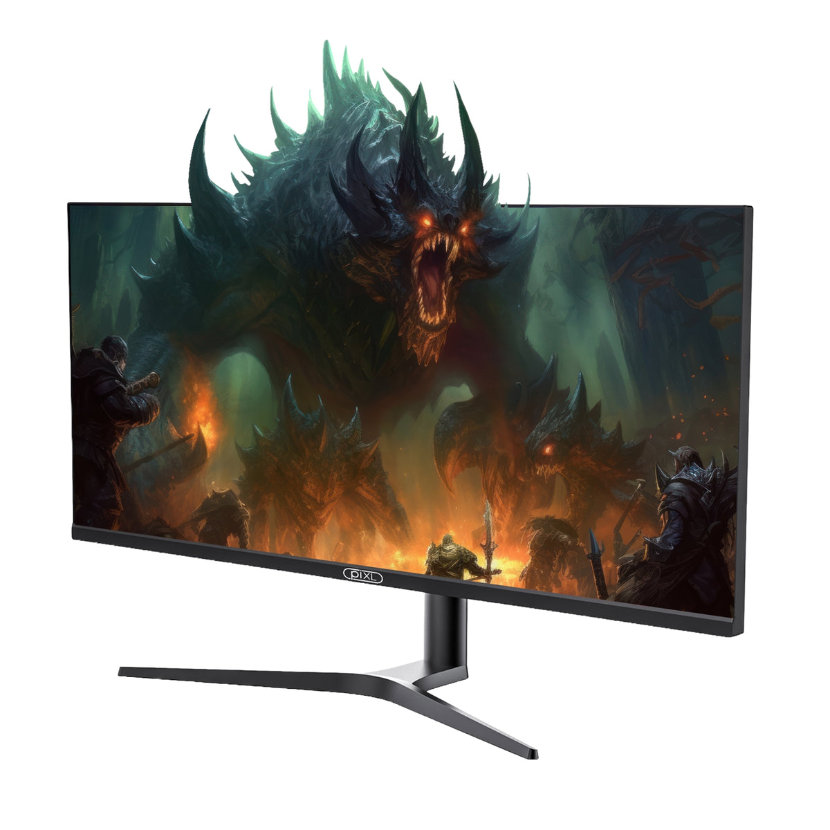 iXL 34-inch UWQHD UltraWide 165Hz Gaming Monitor with 100% sRGB Colour Gamut, Quad HD 3440 x 1440 IPS Panel & 1ms Response Time, 3 Year Warranty & Speakers