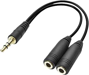 3.5mm Jack to Twin Socket Splitter Cable