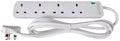 4 Gang Extension Lead with Surge Protection 2.0m