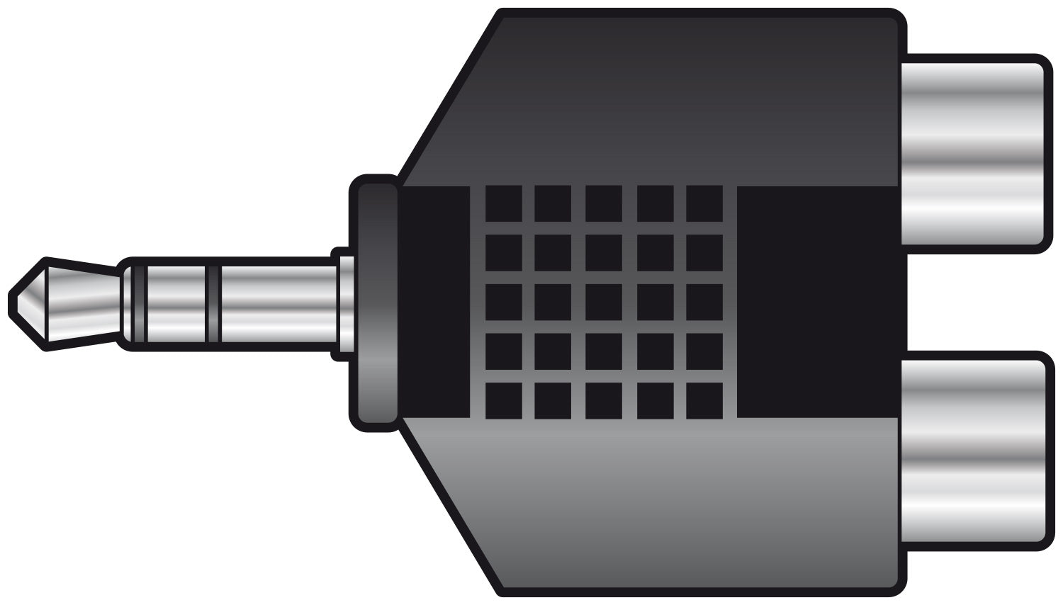 3.5mm Jack to Twin Phono (RCA) M-2xF