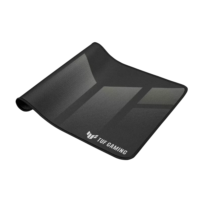 Black TUF Gaming mouse pad on a white background