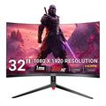 piXL CM32GF5 32 Inch 165Hz HDR Full HD Curved Gaming Monitor with AMD FreeSync & Nvidia G-Sync, 1920 x 1080 Resolution, 1ms Response Time, DisplayPort, HDMI