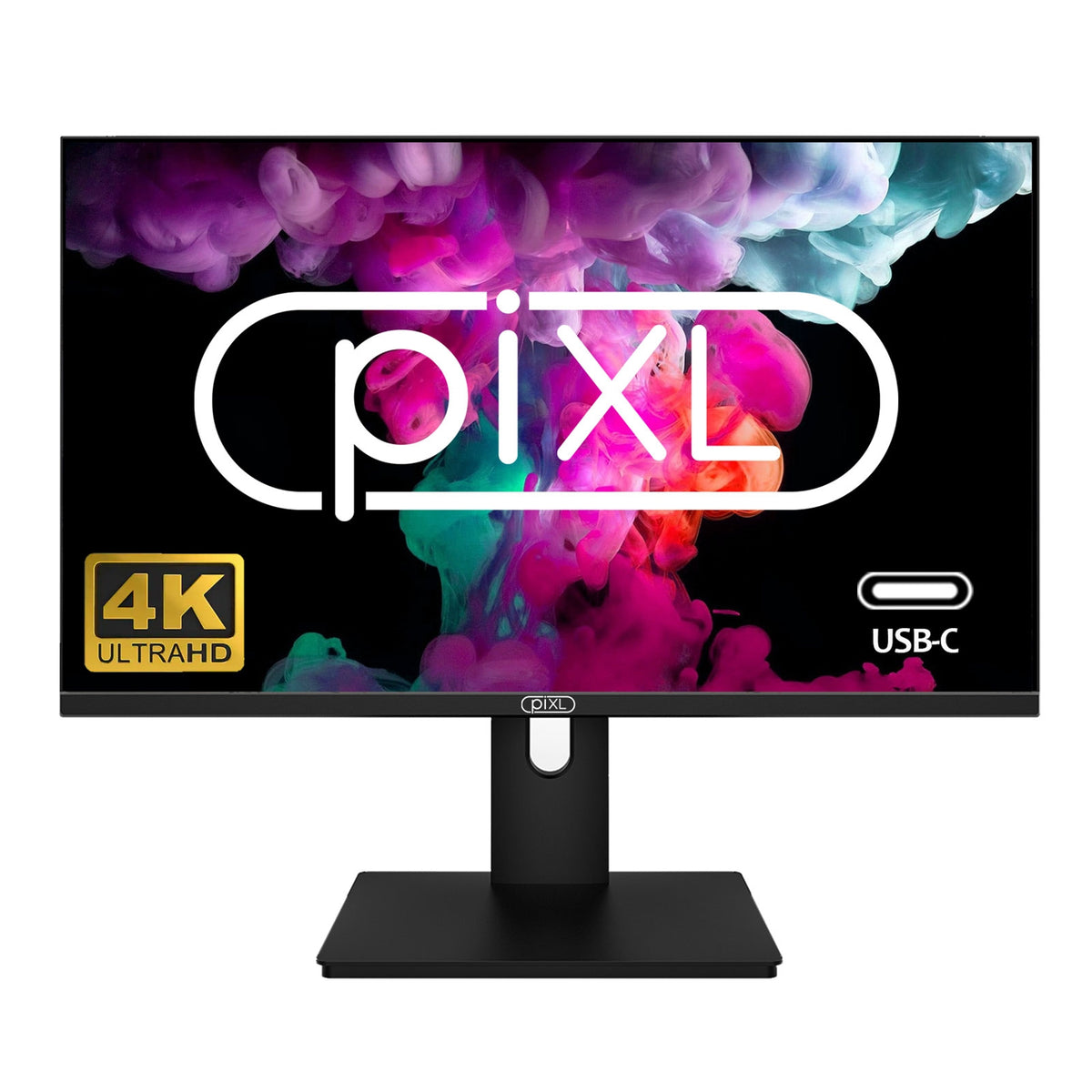 piXL PX27UDH4K 27 Inch 60Hz 4K IPS Monitor with 3840 x 2160 Resolution, 5ms Response Time, 60Hz Refresh Rate, USB-C, USB-B, USB-A, HDMI, Display Port