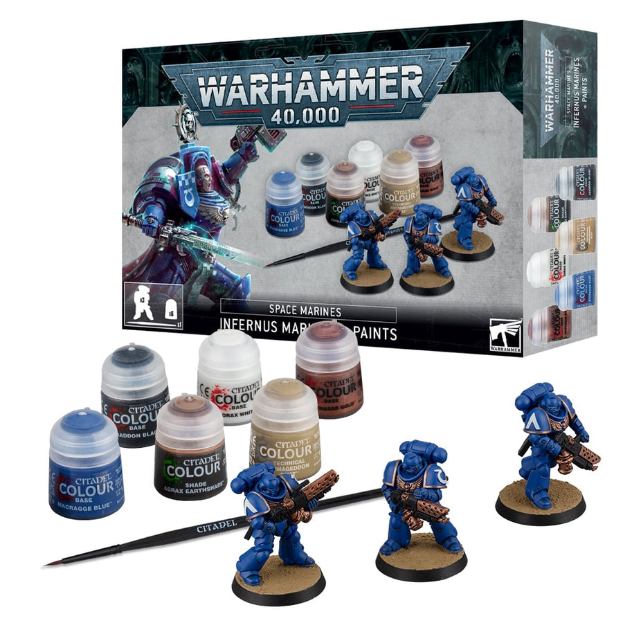 Warhammer 40K Infernus Marines + Paints
