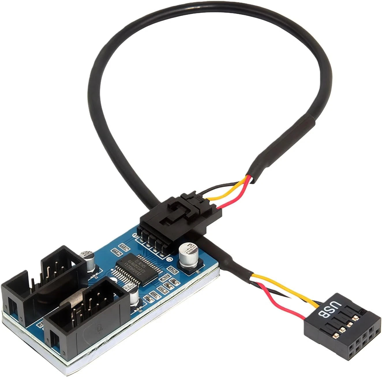 USB 2.0 Header to 2x USB 2.0 Header