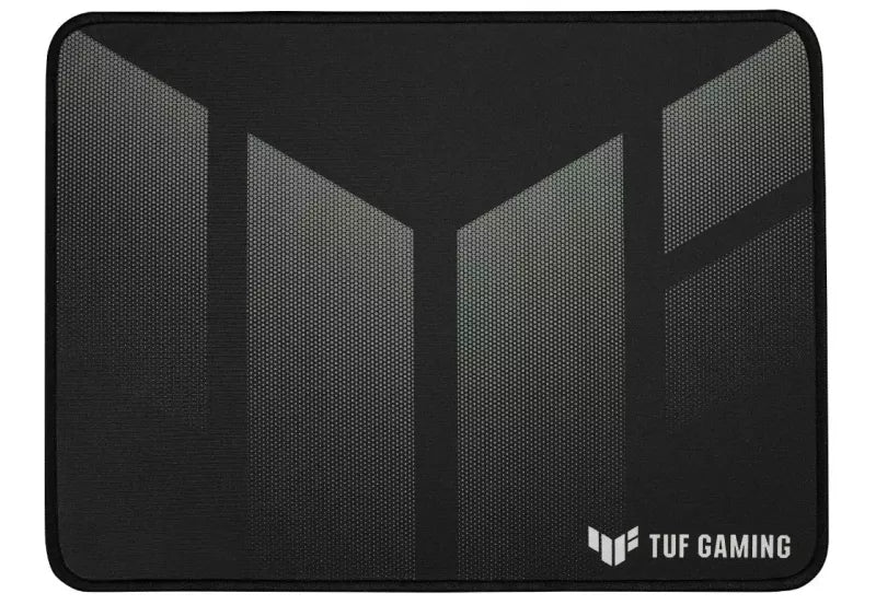 Black gaming mouse pad with TUF Gaming logo on a white background