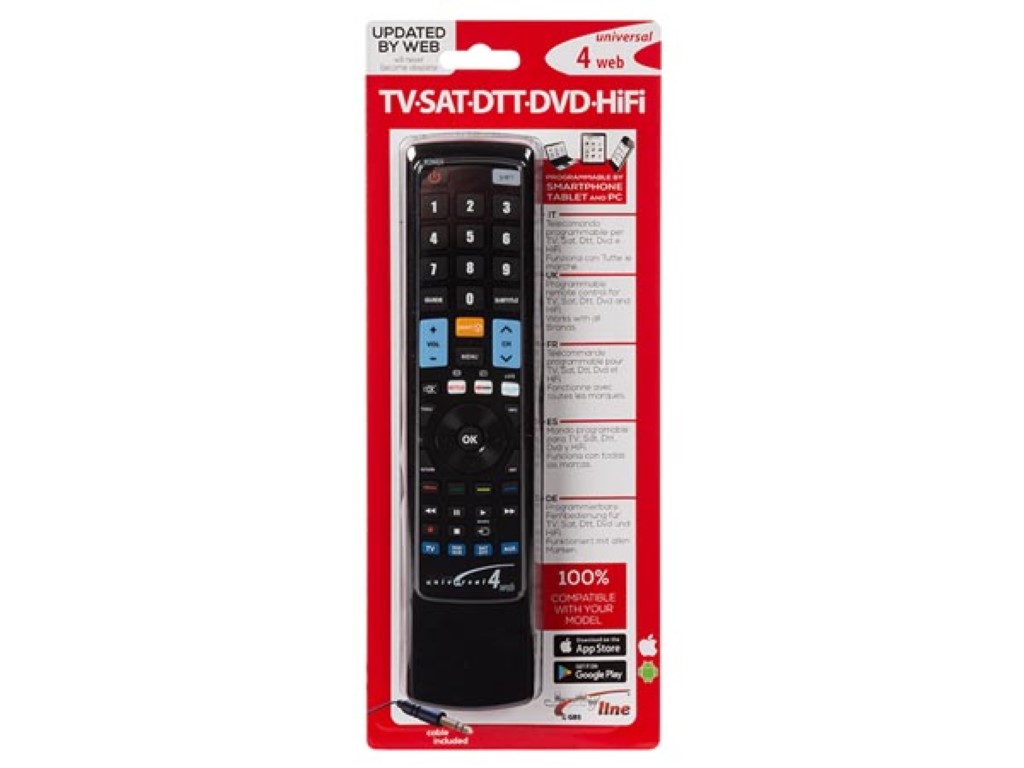 Universal 4 Device Remote Control (Web Programmable)
